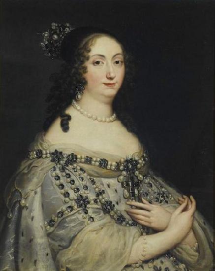 Justus van Egmont Portrait of Louise Marie Gonzaga de Nevers Spain oil painting art